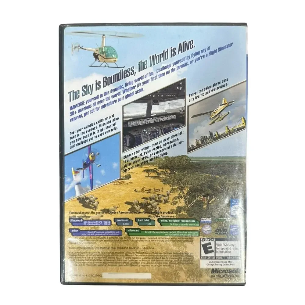 Microsoft Flight Simulator X (PC, 2006) PC DVD Game For Windows